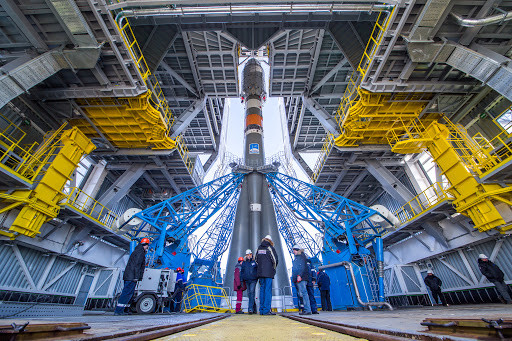 РН "Союз-2.1а" на стартовом столе космодрома "Восточный"