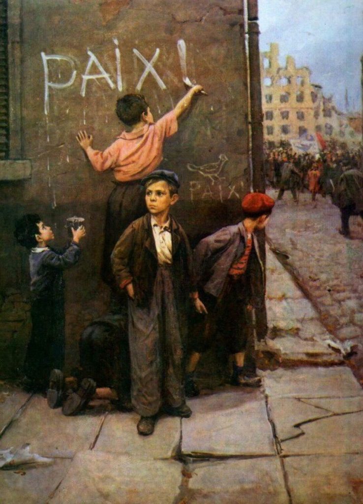 "За мир", художник Ф.П. Решетников, 1950 г.