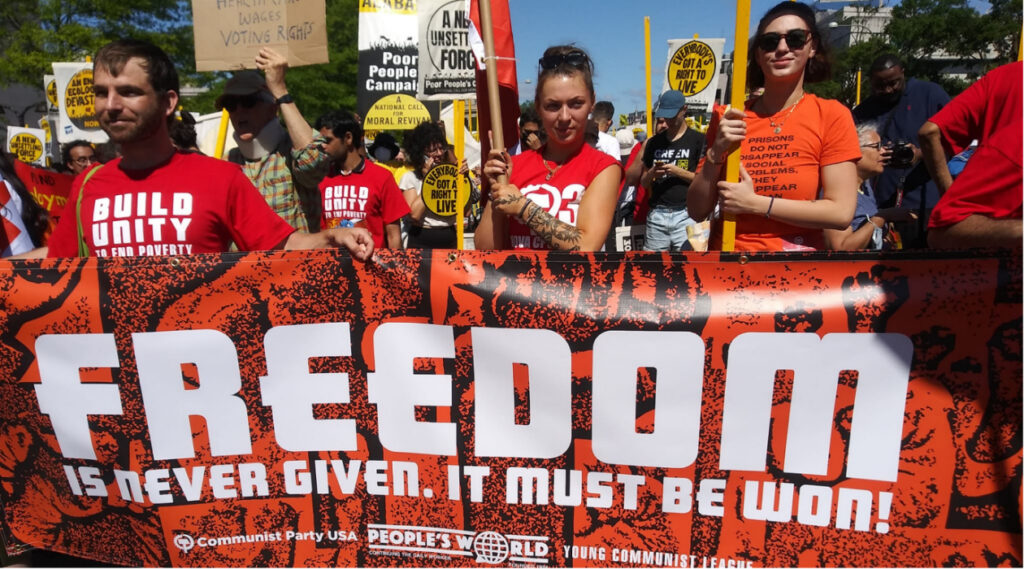 Члены Коммунистической партии США на Марше Бедных в Вашингтоне, 18 июня. | People's World