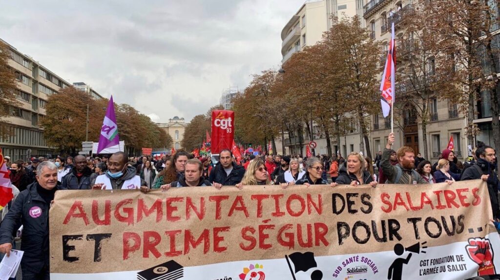 Рабочие всей Франции мобилизуются, требуя повышения зарплат и роста покупательной способности