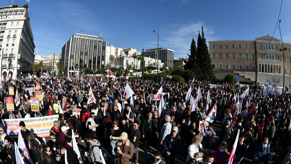 Митинг в Греции 17 декабря